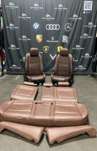 2007-2013 BMW X5 E70 Complete Front & Rear Seat Set Leather Brown OEM *NOTE*