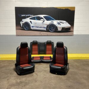 2008-2014 BMW X6M E71 Seat Set Front Rear Black Red Genuine Original OEM