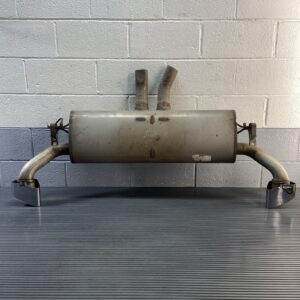 2011-2013 BMW X5 E70 4.4L Rear Exhaust Muffler w/ Tips 158K Miles 7600487 OEM