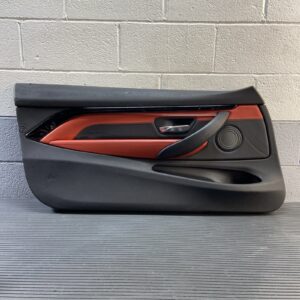 2014-2020 BMW M4 F83 Door Panel Sakhir Orange Leather Front Left OEM *NOTE*