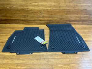 2020-2024 Audi E-Tron Weather Rubber Floor Mats Black Front Left & Right OEM