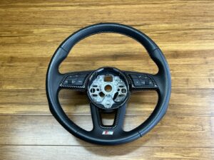 2022-2024 Audi S3 8Y Steering Wheel Leather Black OEM 82A419091AD *NOTE*