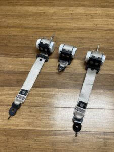 OEM 2012-2016 BMW F10 535i 528i Rear Seat Belt Upper Belt Rear Set Oyster