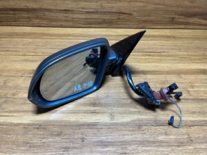 2013-2018 Audi A8 Left Driver Side Door Mirror Rear View Silver 4H1857409N OEM
