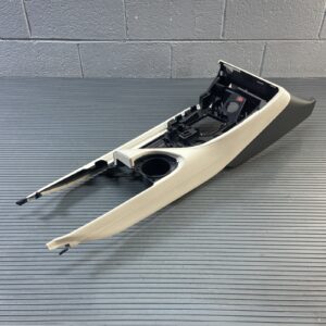 2014-2020 BMW i8 I12 Center Console Frame Front Leather White OEM *NOTE*