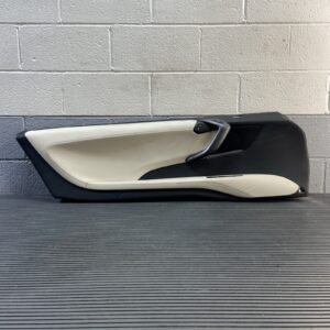 2014-2020 BMW i8 I12 Interior Door Panel Trim Left Black / White OEM *NOTE*