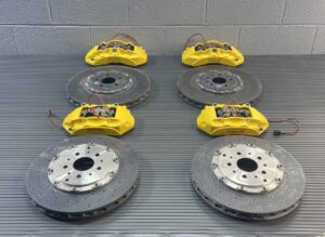 2015-2018 Ferrari California T Carbon Ceramic Brake Set Yellow 3k Miles OEM
