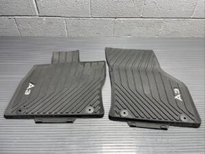 2015-2020 Audi A3 8V All-Weather Foot Mats Rubber Front Black Set of 2 OEM