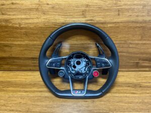 2016-2024 Audi R8 4S Steering Wheel W/ Paddle Shift Leather Black OEM *NOTE*