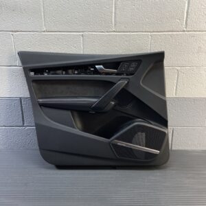 2018-2020 Audi SQ5 FY Front Left Door Panel Trim Red Stitch Black OEM *NOTE*
