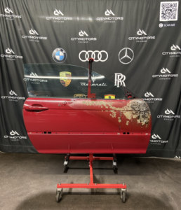2000-2006 BMW M3 E46 Convertible Door Shell W/ Window Front Right Red OEM *NOTE*