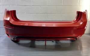 2008-2014 BMW X6M E71 Rear Bumper Cover Valance Red Original OEM *NOTE*
