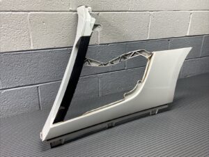 2008-2015 Audi R8 42 Rear Left B-Pillar Trim Panel Ibis White LY9C OEM Original