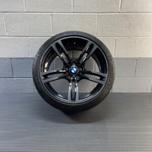 2015-2021 BMW M2 F87 Front Wheel Alloy Rim W/ Tire R19/9 Gray OEM *NOTE*