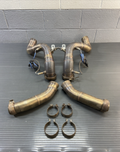 2015-2021 Mercedes C63 W205 4.0L V8 Exhaust Pipe Left & Right 51k Mil OEM