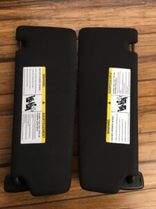 2017-2020 BMW G30 Left & Right Sun Visor Black Pair Set Of 2 OEM Shade
