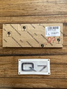 2017-2024 Audi Q7 4M Rear Trunk Emblem Badge Silver Chrome OEM 4M08537412ZZ