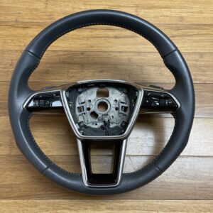 2019-2025 Audi A6 C8 Premium PLUS Steering Wheel With ControlS Black Leather OEM