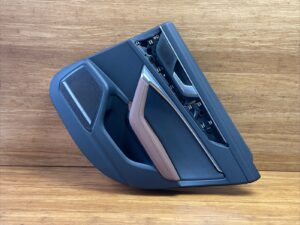 2020-2025 Audi A6 C8 Rear Right Interior Door Panel Card Brown Leather OEM