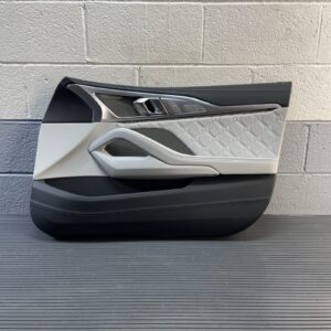 2020-2025 BMW M8 F93 Front Right Door Panel Trim Leather Silverstone OEM