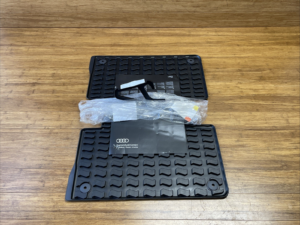 2010-2015 Audi Q7 4L All-Weather Rubber Floor Mat Rear Left & Right Set of 2 OEM