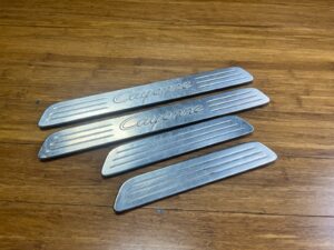 2011-2018 Porsche Cayenne 92A Door Sill Trim Scuff Plate Front & Rear OEM *NOTE*
