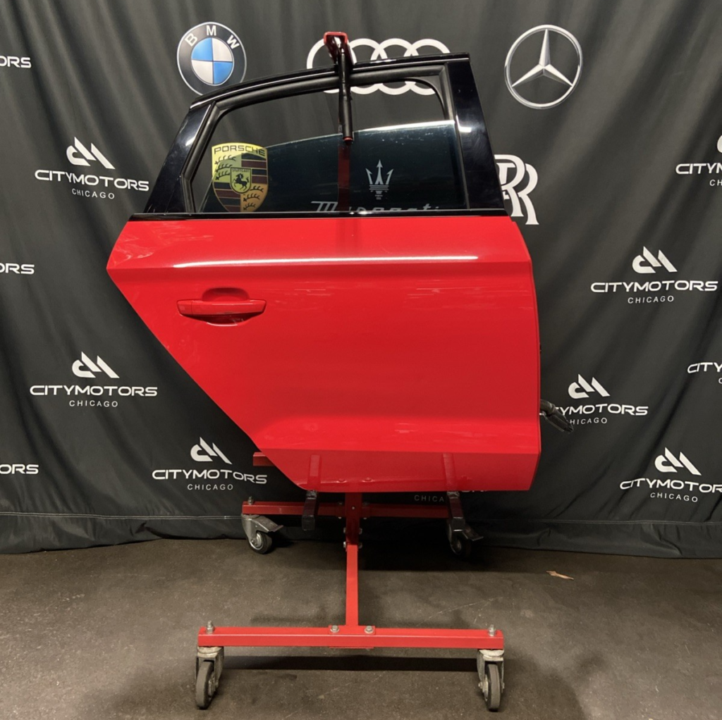 2015-2018 Audi S3 8V Door Shell Assembly W/ Glass Rear Right Red LZ3M OEM *NOTE*