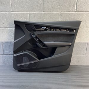 2018-2020 Audi SQ5 FY Front Right Door Panel Trim Red Stitch Black OEM *NOTE*