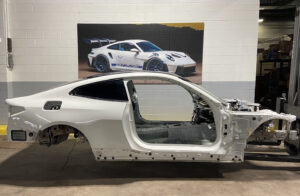 2021-2025 BMW M4 G82 Right Front Frame Horn Mount Support Body Cut White OEM