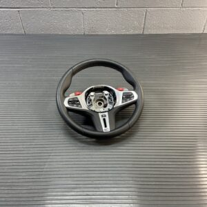 2025-2026 BMW M3 G80 Competition M-Sport Steering Wheel Black Leather OEM *NOTE*