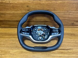2025 BMW 430 G26 2-Spoke Steering Wheel Leather Black w/ Paddle Shifter OEM