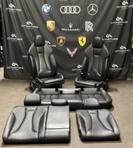 2015-2020 Audi S3 8V Sedan Complete Sport Front & Rear Seat Set Black OEM *NOTE*
