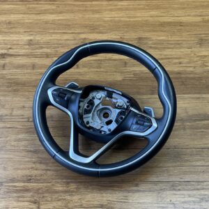 2015-2020 BMW i8 I12 Steering Wheel W/ Paddle Shifters Leather Black OEM *NOTE*