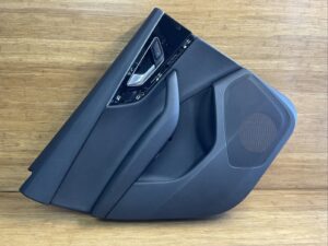 2017-2019 Audi Q7 4M Rear Left Interior Door Card Panel Trim Black OEM