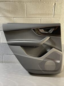 2017-2019 Audi Q7 4M Rear Left Interior Door Panel Trim Cover Black OEM