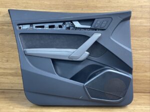 2018-2020 Audi Q5 FY Front Driver Left Door Panel Card Cover Trim Gray *NOTE