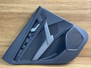 2018-2020 Audi Q5 SQ5 Rear Left Door Panel Card Cover Trim Gray OEM
