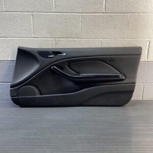 2001-2006 BMW M3 E46 Door Panel Card Black Leather Front Right Side OEM *NOTE*