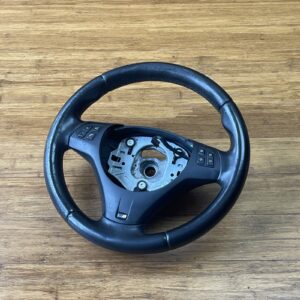 2008-2013 BMW M3 E92 Steering Wheel Leather Sport Black Unit OEM *NOTE*