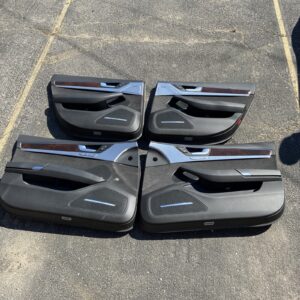 2011-2018 Audi A8 S8 D4 Front Rear Door Trim Panel Blind 3Y8 Black Set of 4 OEM