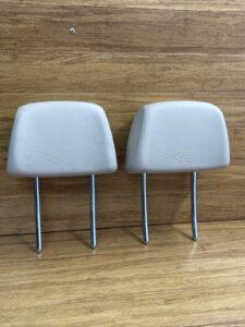 2013-2015 BMW E84 X1 Set Front Left & Right Seat Leather HeadRest Oyster OEM