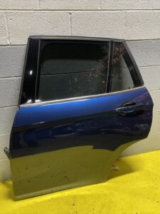 2013-2015 BMW X1 E84 Rear Left Driver Door Complete Assembly Blue OEM *NOTE*
