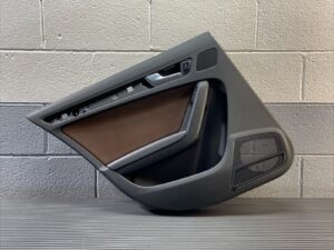 2013-2016 Audi A4 B8 Rear Left Interior Door Trim Card Panel Brown OEM *NOTE*