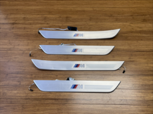 2016-2022 BMW 750i G12 Front & Rear Door Sill Plate Insert Set of 4 OEM *NOTE*