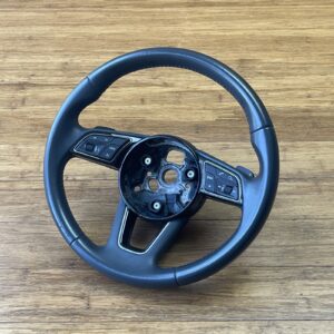 2017-2019 Audi A5 B9 Steering Wheel Assembly Leather Soul Black OEM *NOTE*