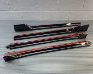 2017-2023 Tesla Model 3 Left & Right Rocker Panel Body Molding Kit Black Trim
