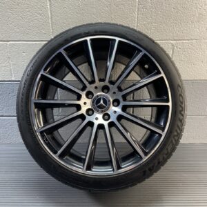 2017-2024 Mercedes C300 C205 Wheel Alloy Rear Black Rim 19×8.5 OEM *NOTE*