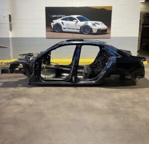 2017-2025 Audi A4 B9 Front Left Frame Horn Structure Cut Black LY9T OEM