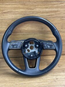 2018-2021 Audi A5 Steering Wheel Black Leather Three Spokes OEM *NOTE*