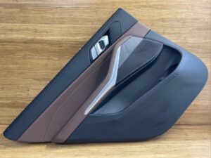 2019-2022 BMW X7 G07 Rear Left Interior Door Trim Panel Card Leather Coffe OEM
